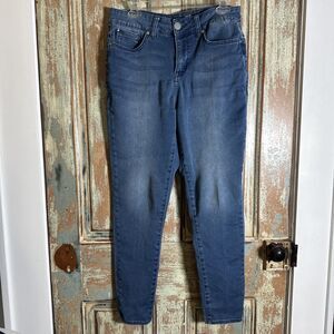 Seven7 Womens Size 12 Medium Wash High Waist Stretch Booty Shaper Jeans